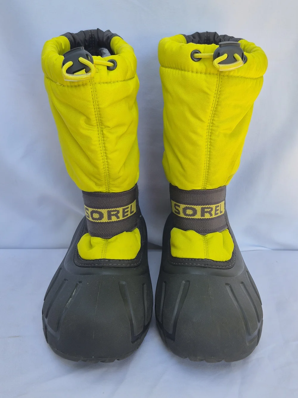 SOREL Commander Kids Snow Boots Waterproof Neon UNISEX Removable Liner Size 3